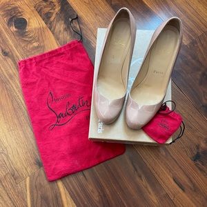 Christian Louboutin Nude 36.5 Sophiaregina 85 Patent heel pumps